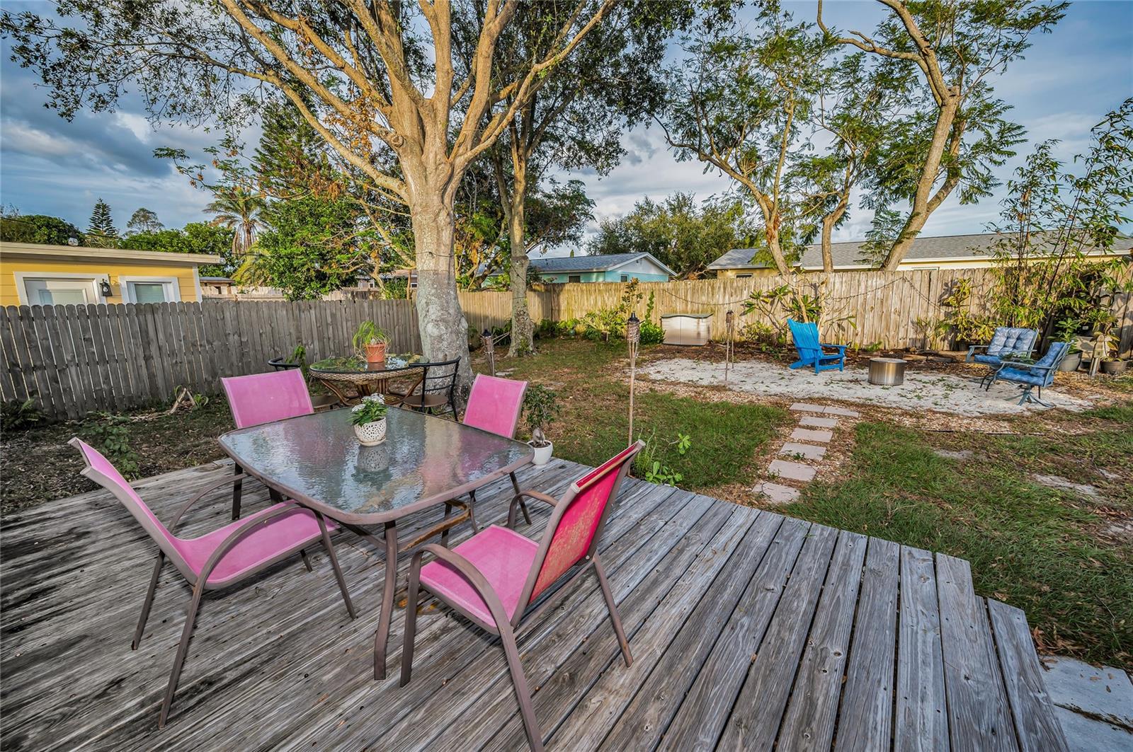 Deck Looking into Backyard