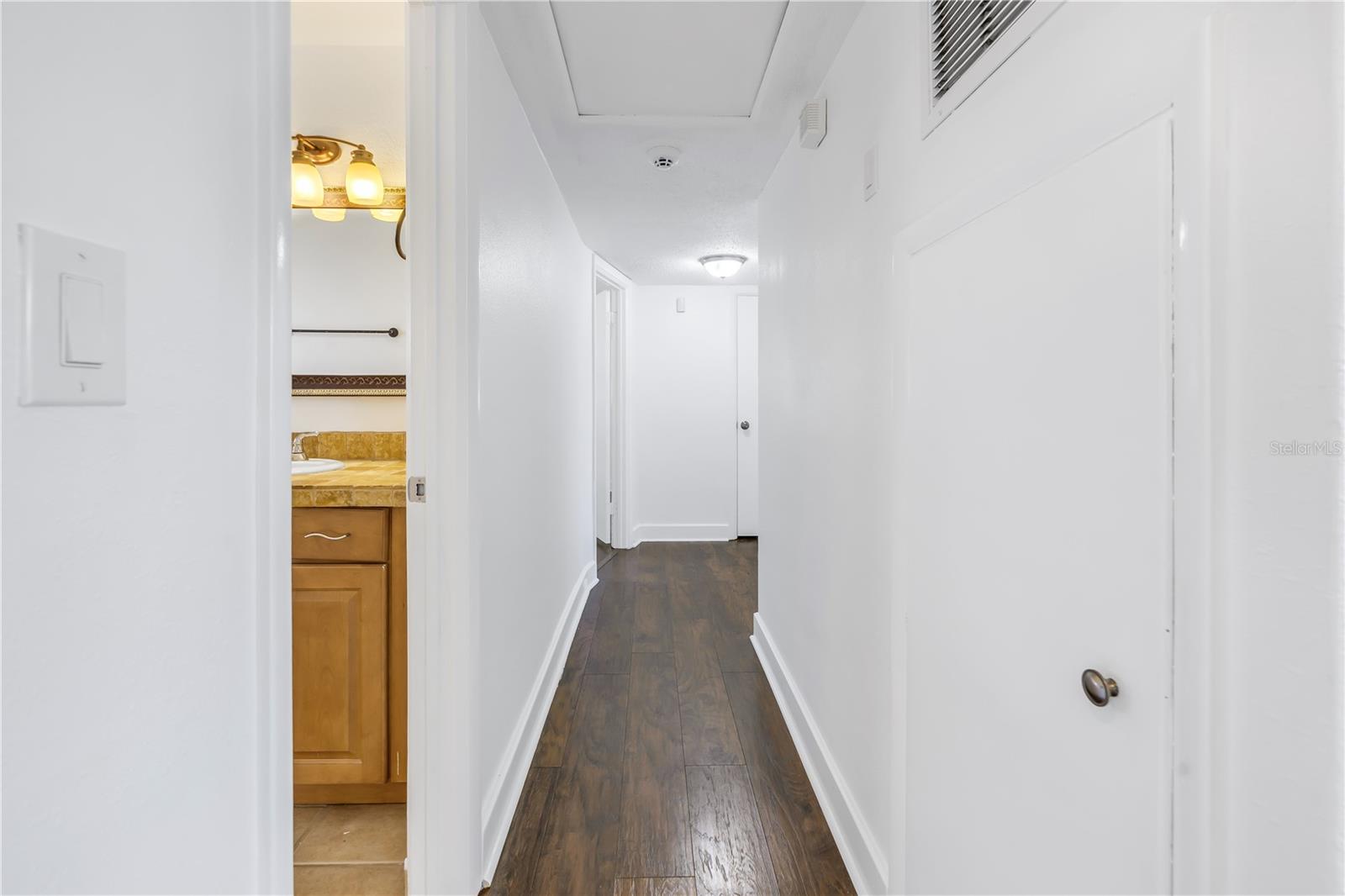 Bedroom hallway.