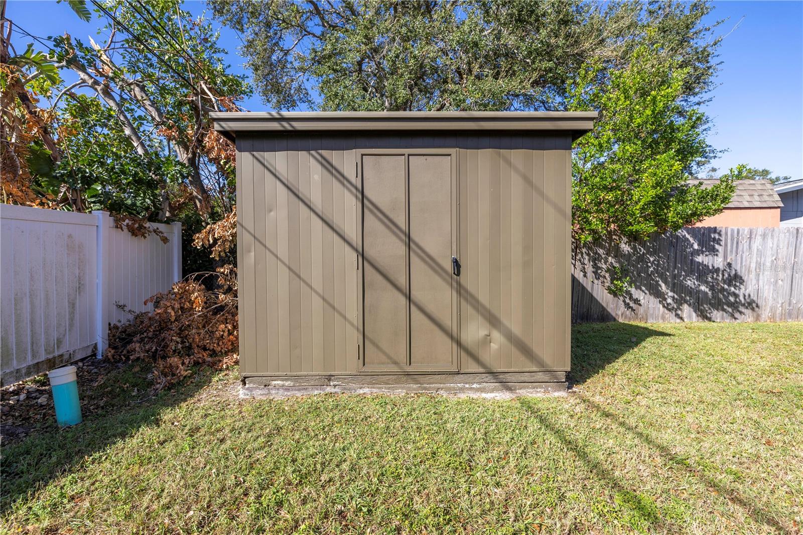 Back yard storage shed.