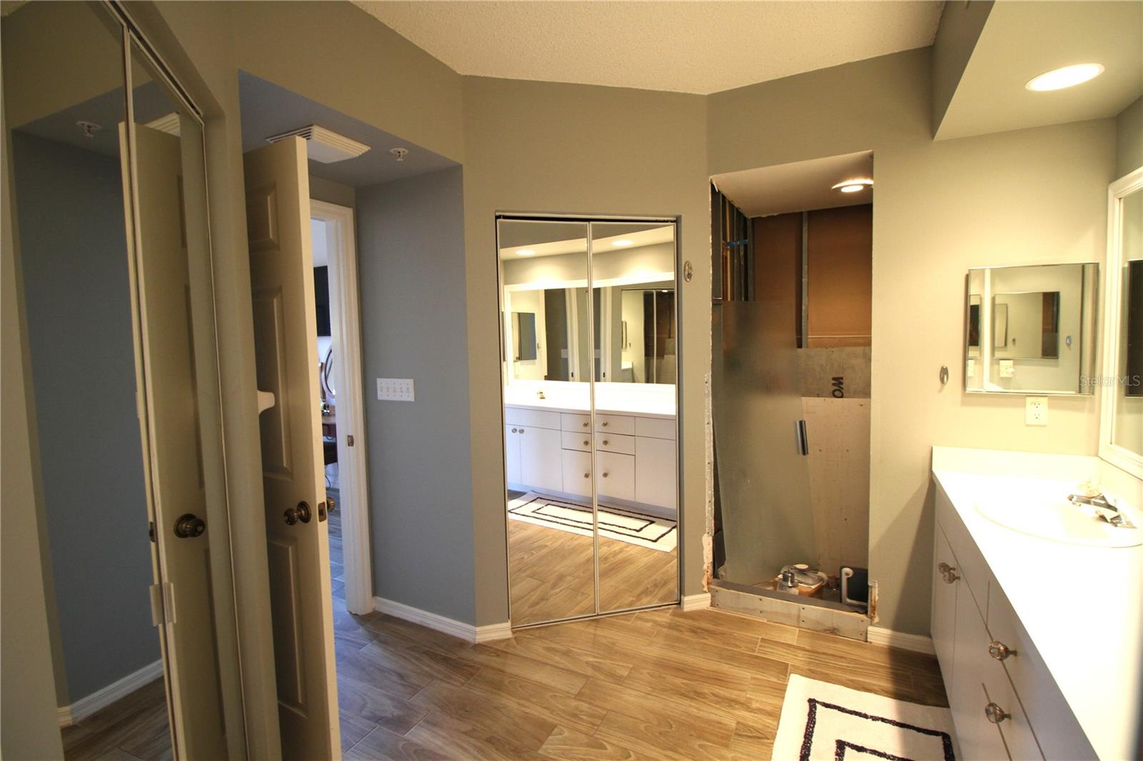 Walk in Closets in Primary Bathroom