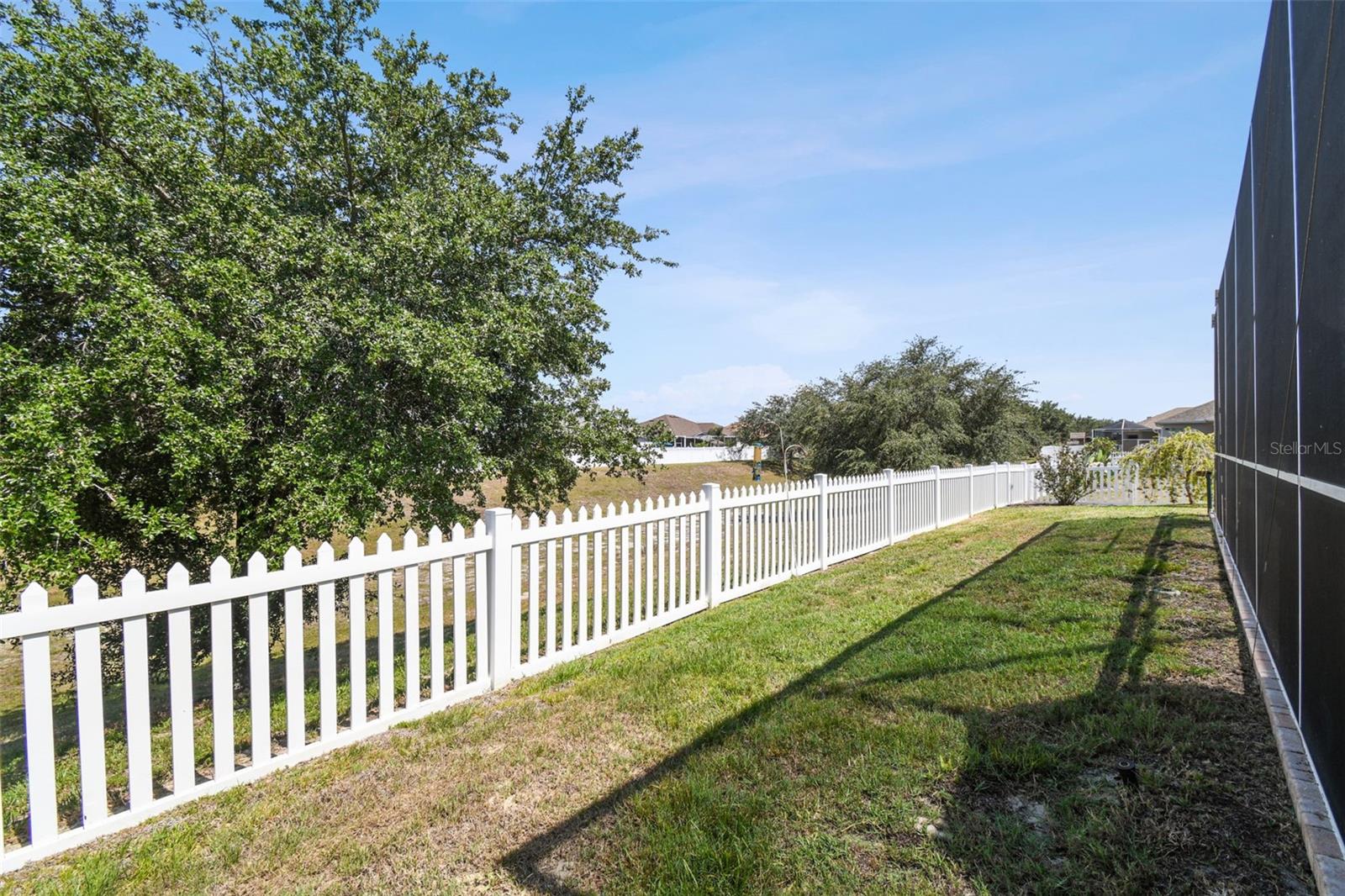 Fenced yard