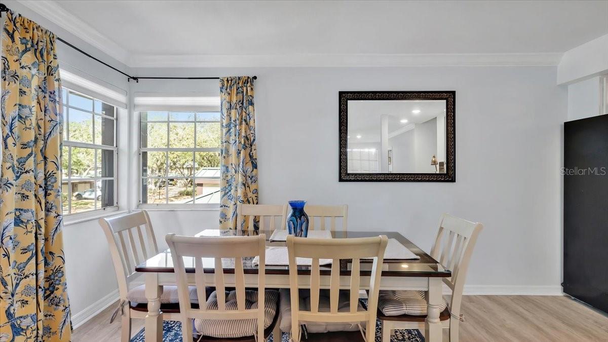 Dining/family room combo.