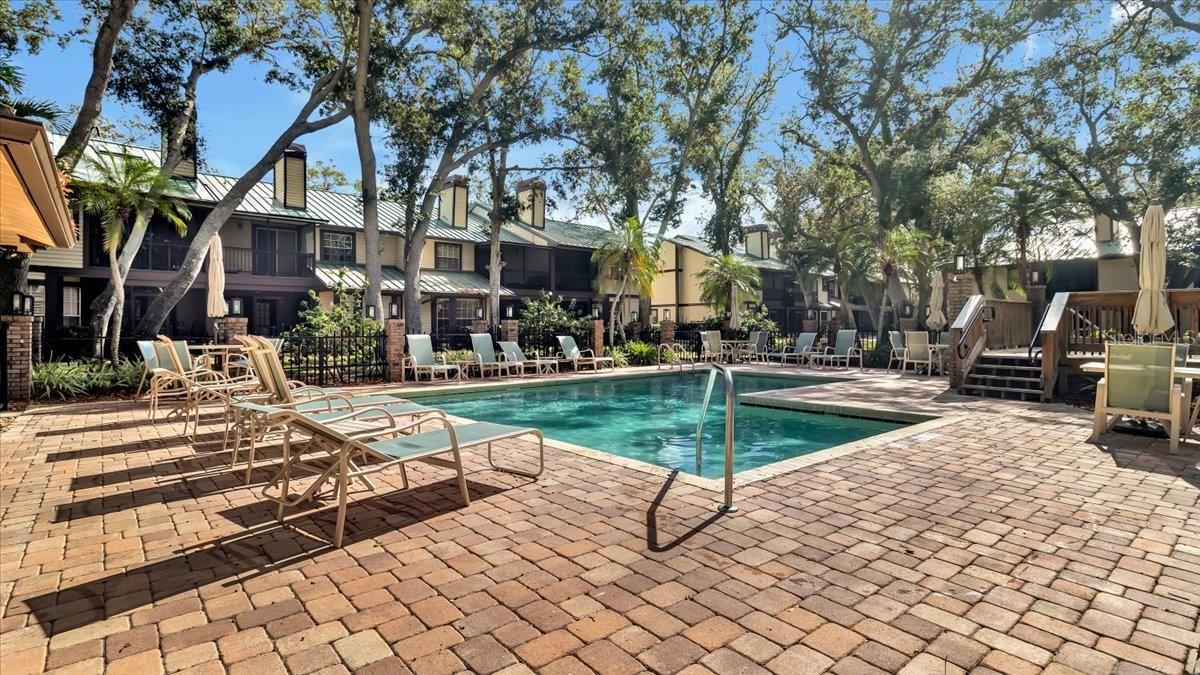 Plenty of chairs for enjoying the Florida sunshine. Grills available as well.