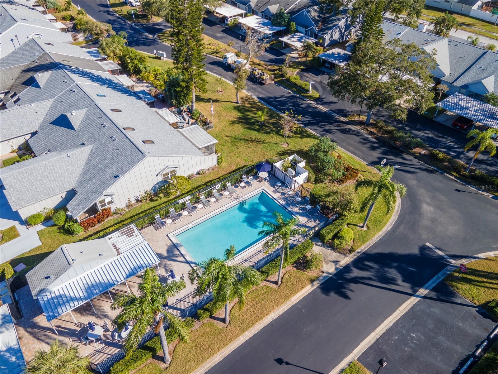 Community heated pool