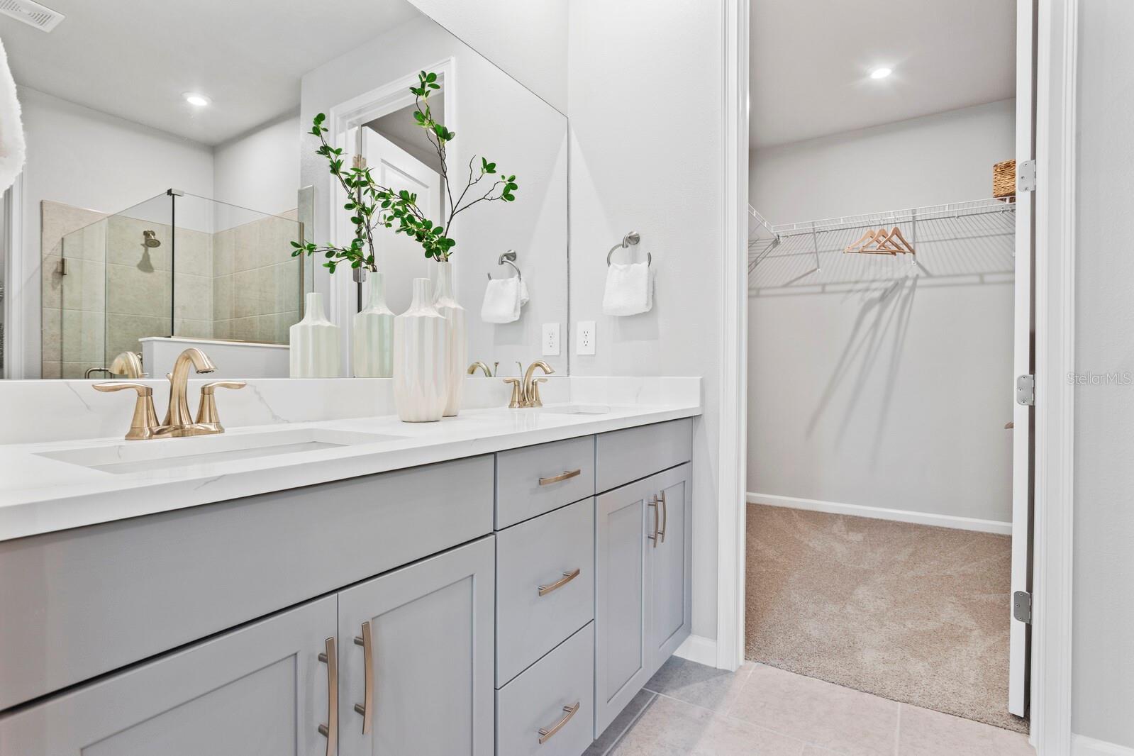 Staged Owner's Bathroom