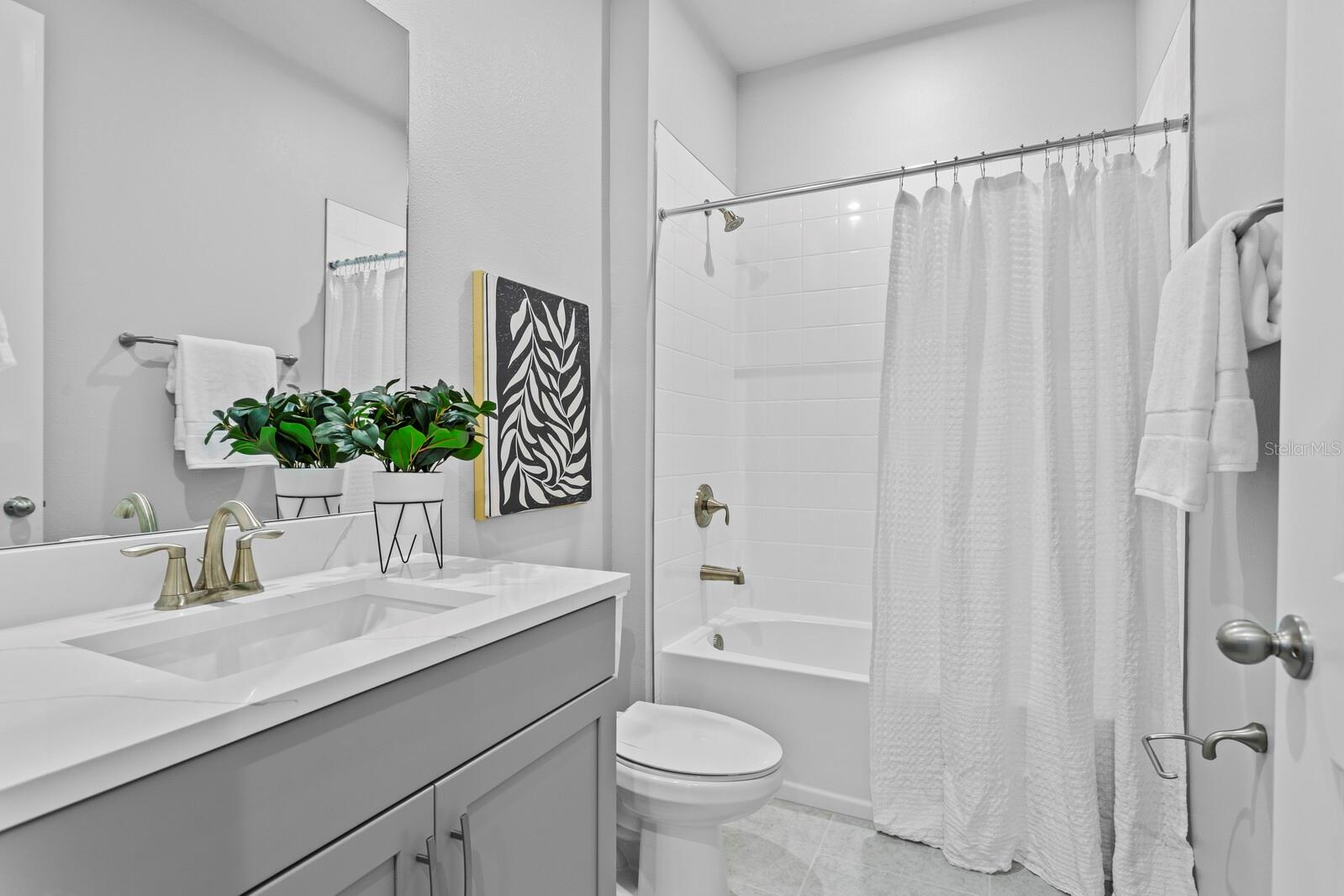 Staged Secondary Bathroom