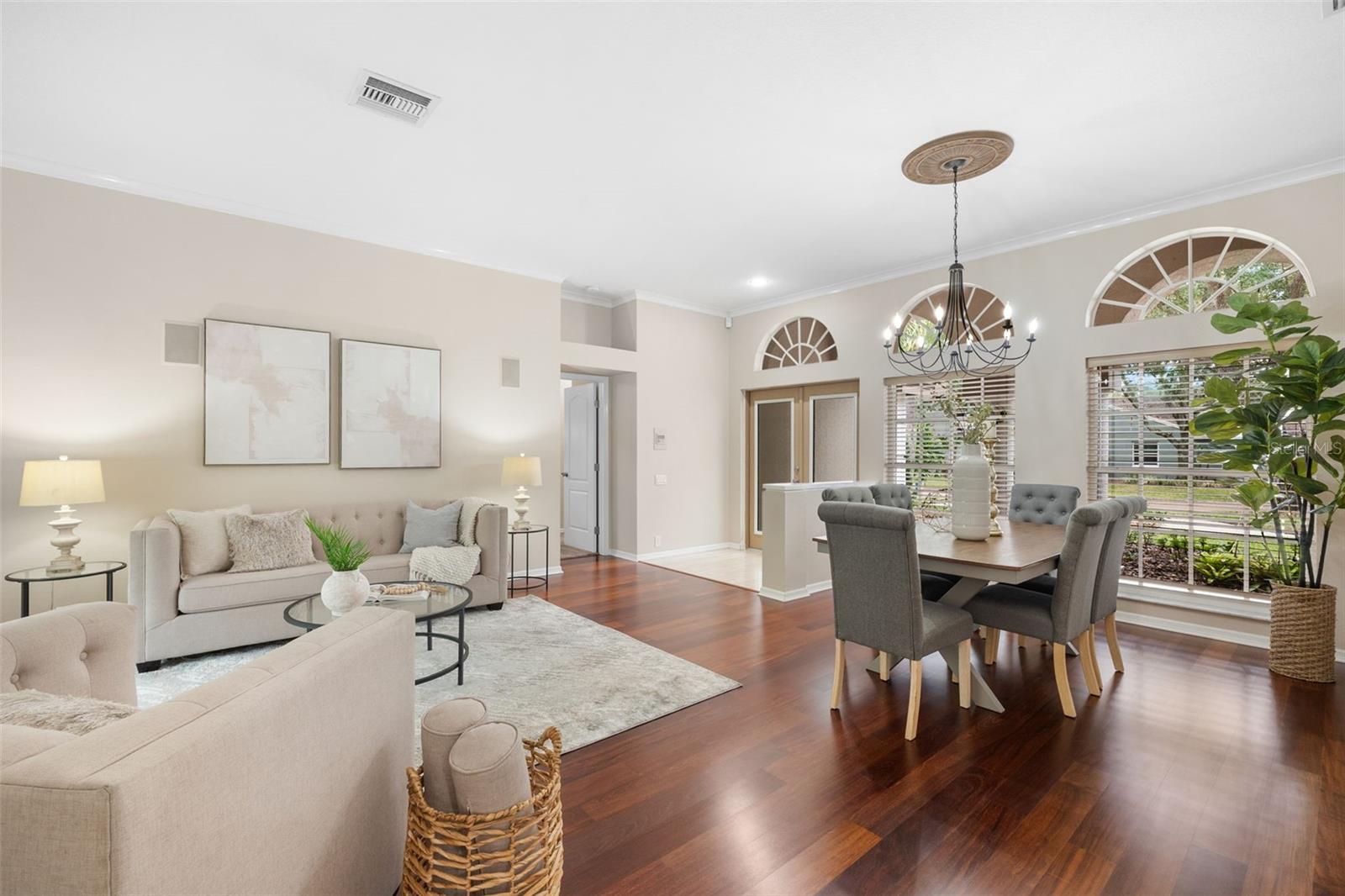 Beautiful Dining and Living Room