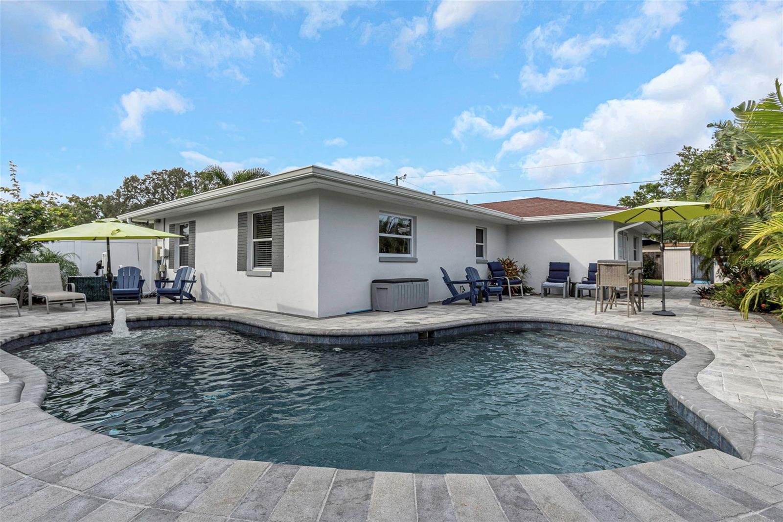 Saltwater pool system.