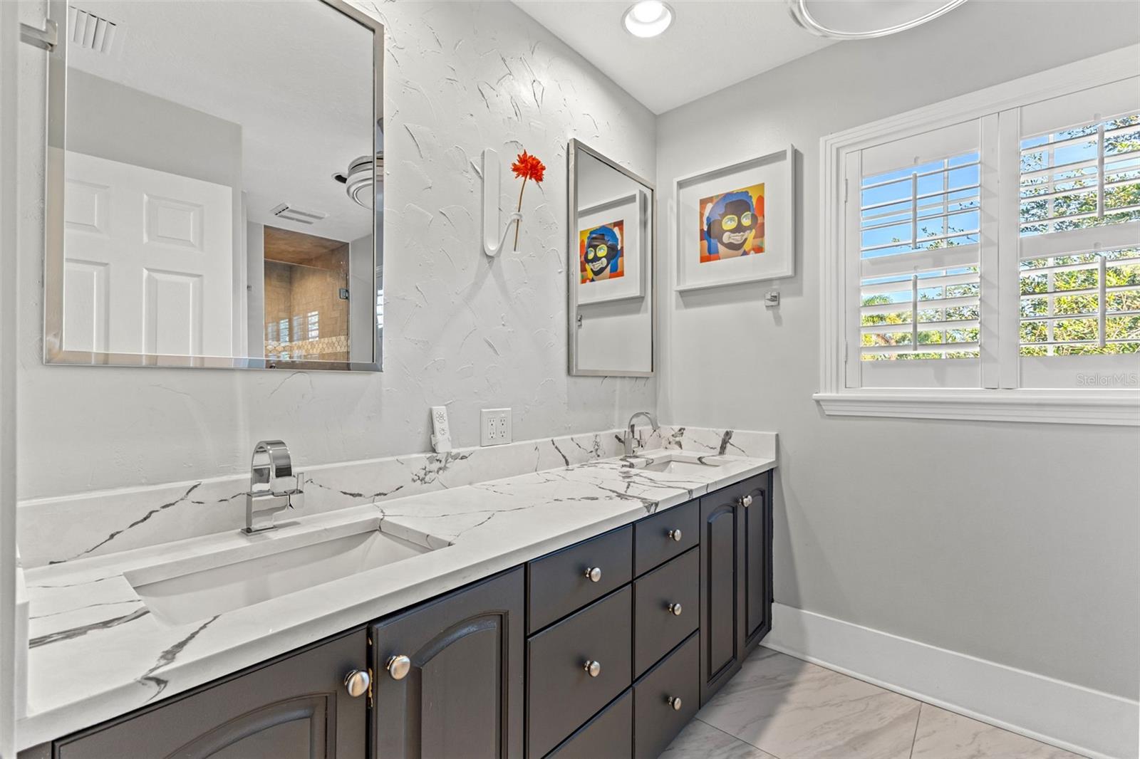 Upstairs Double Vanity Ensuite Bathroom