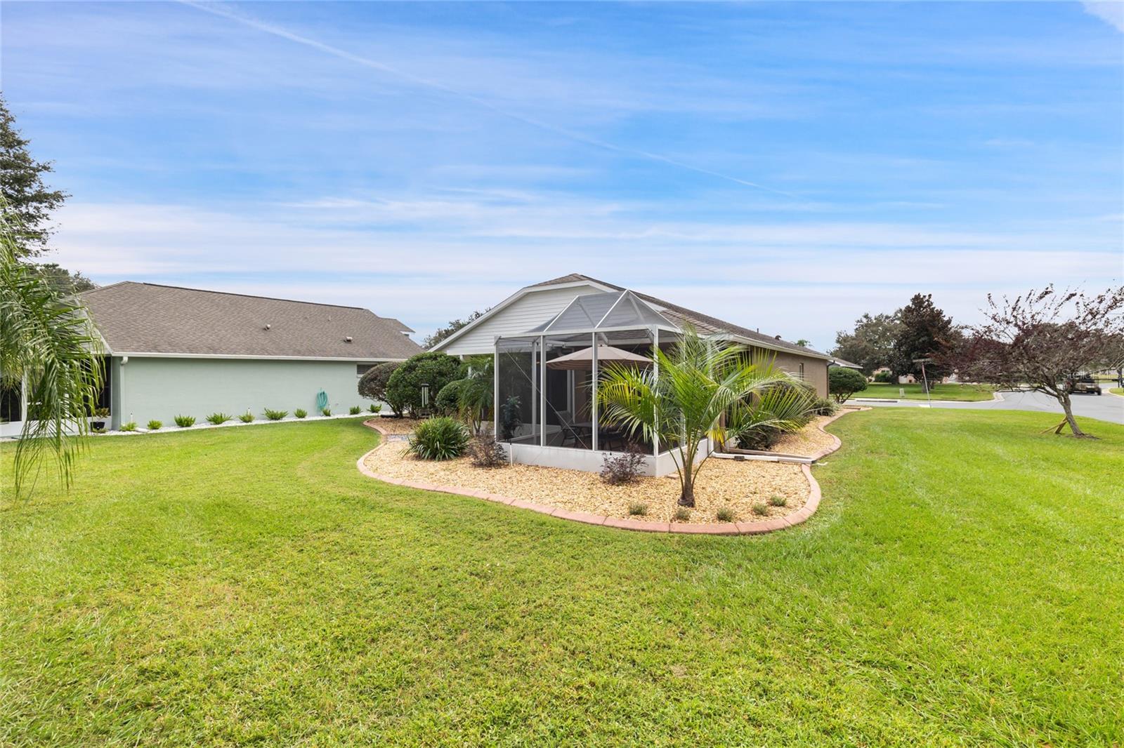 VIEW OF BACKYARD AND PATIO