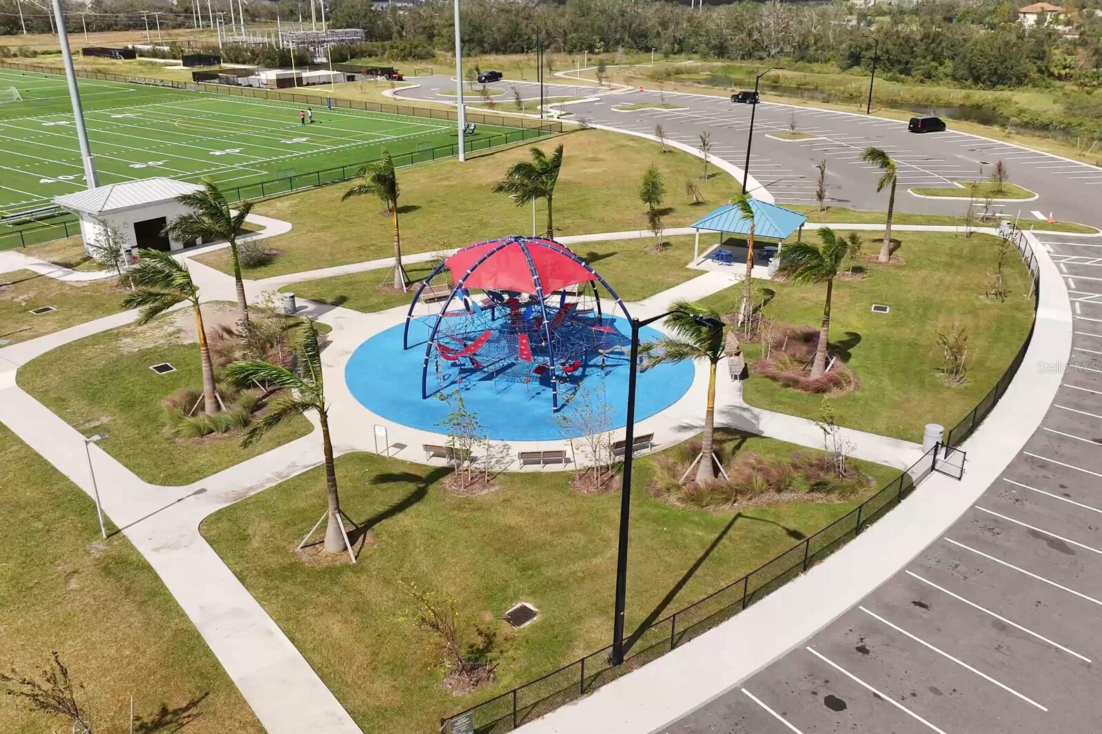 The SouthShore Sportsplex is also home to a concession stand, covered picnic area, playground, and restrooms