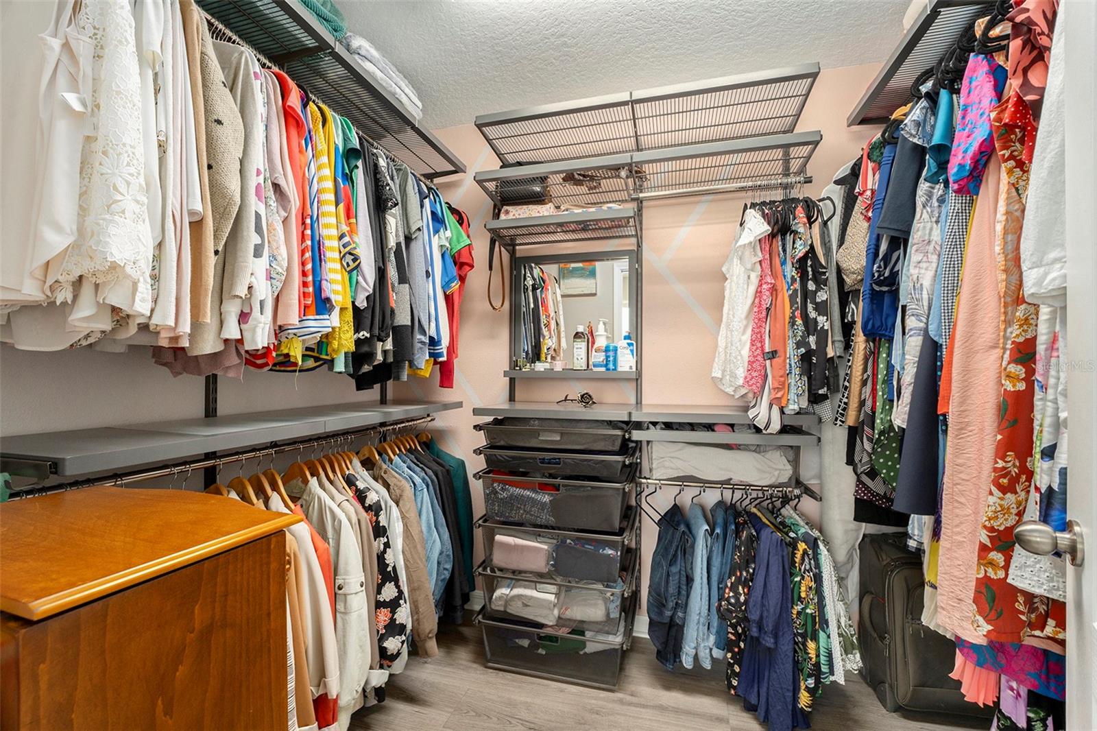 master closet #2: walk in and organization system built in