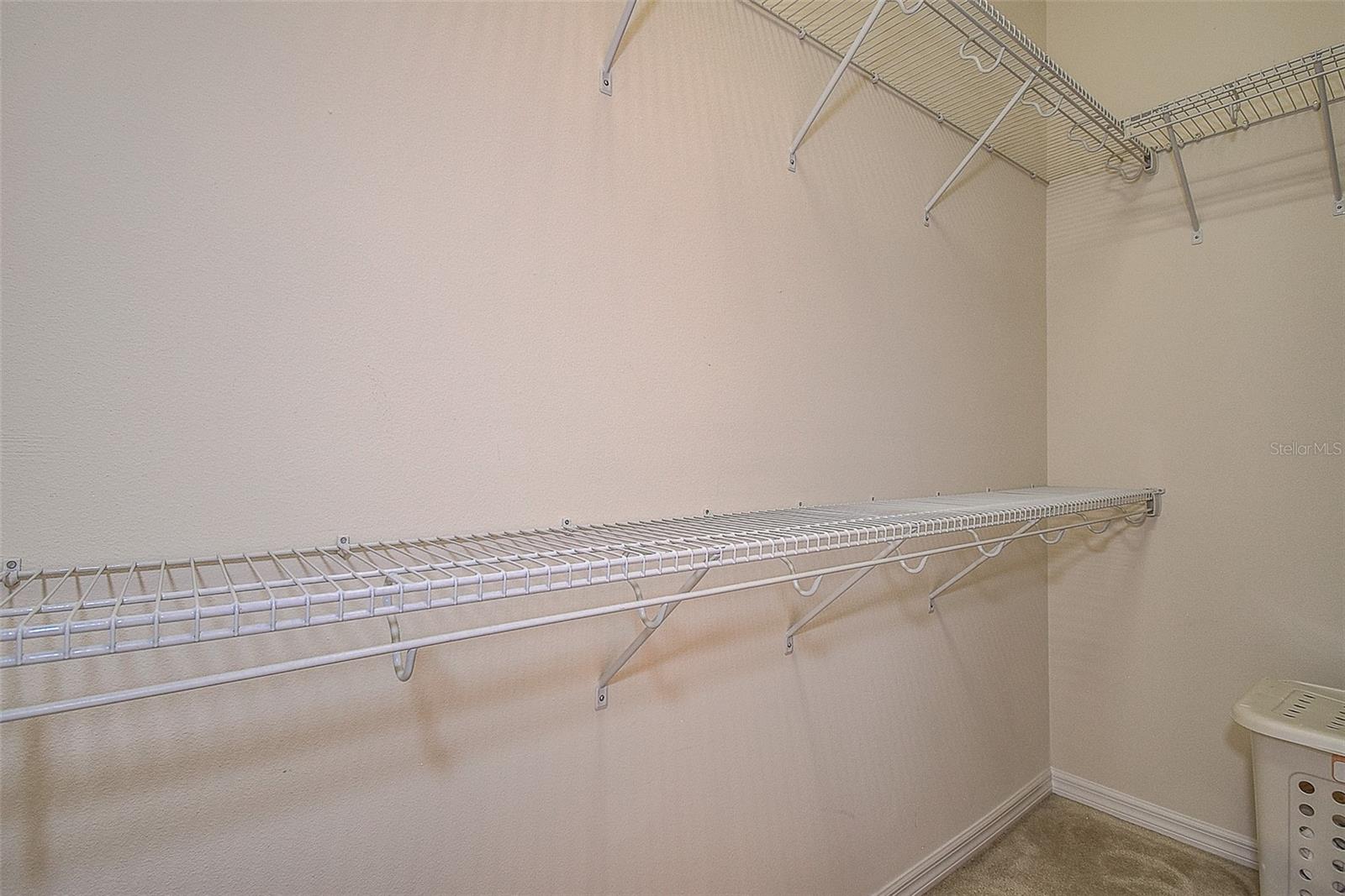 Two walk-in closets in ensuite