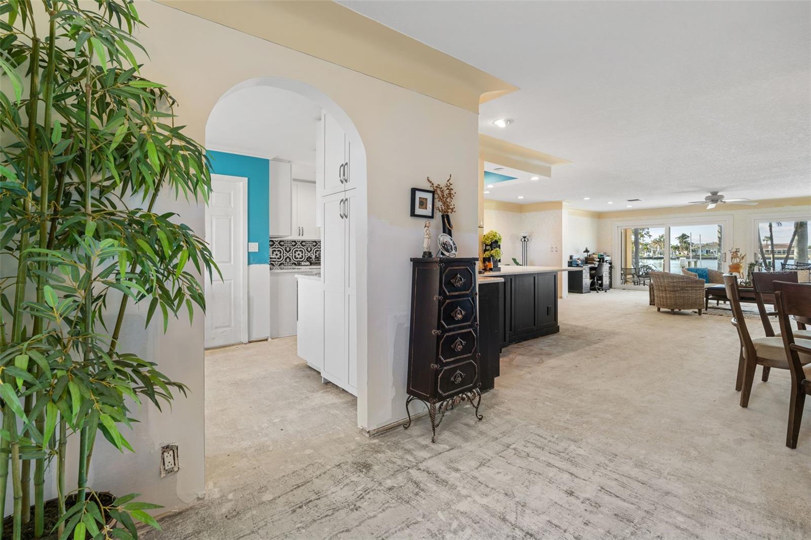 Entryway looking into living space