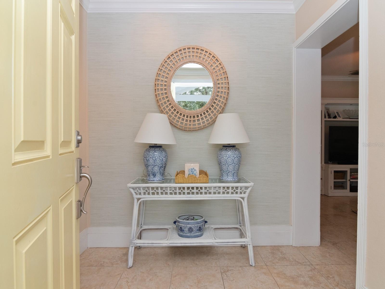 Picturesque foyer to welcome you into the home