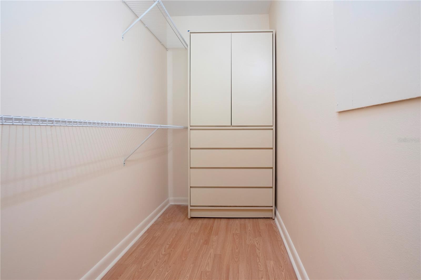 large walk-in closet