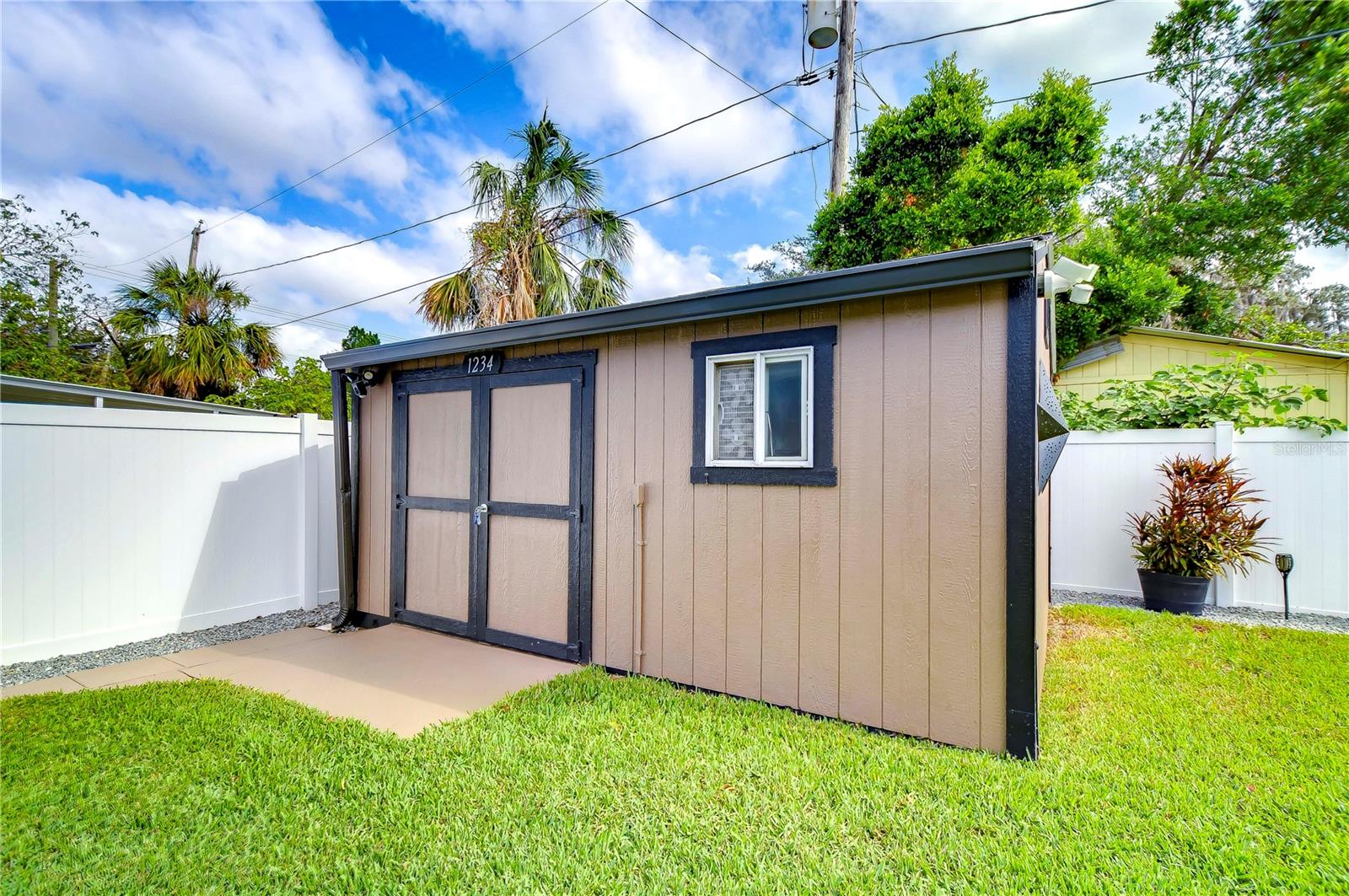 Outdoor shed with A/C and electricity!