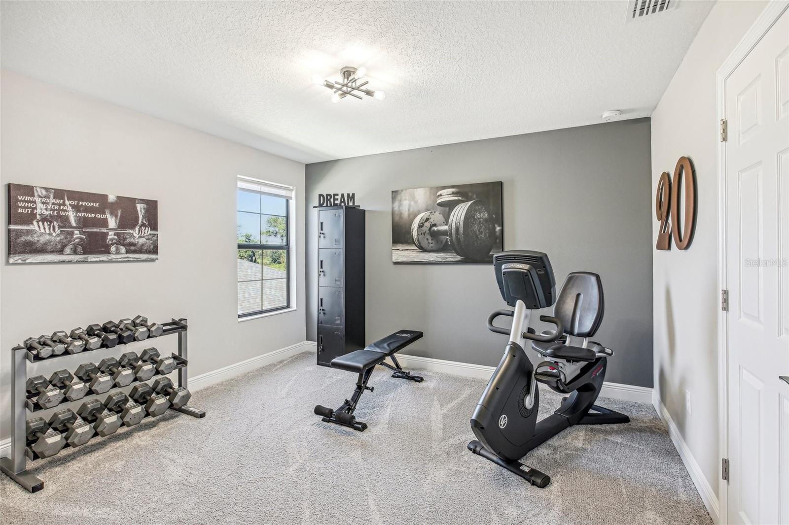 BEDROOM 4 WITH NEUTRAL PAINT, HIGH CEILINGS, READY FOR YOUR DECOR