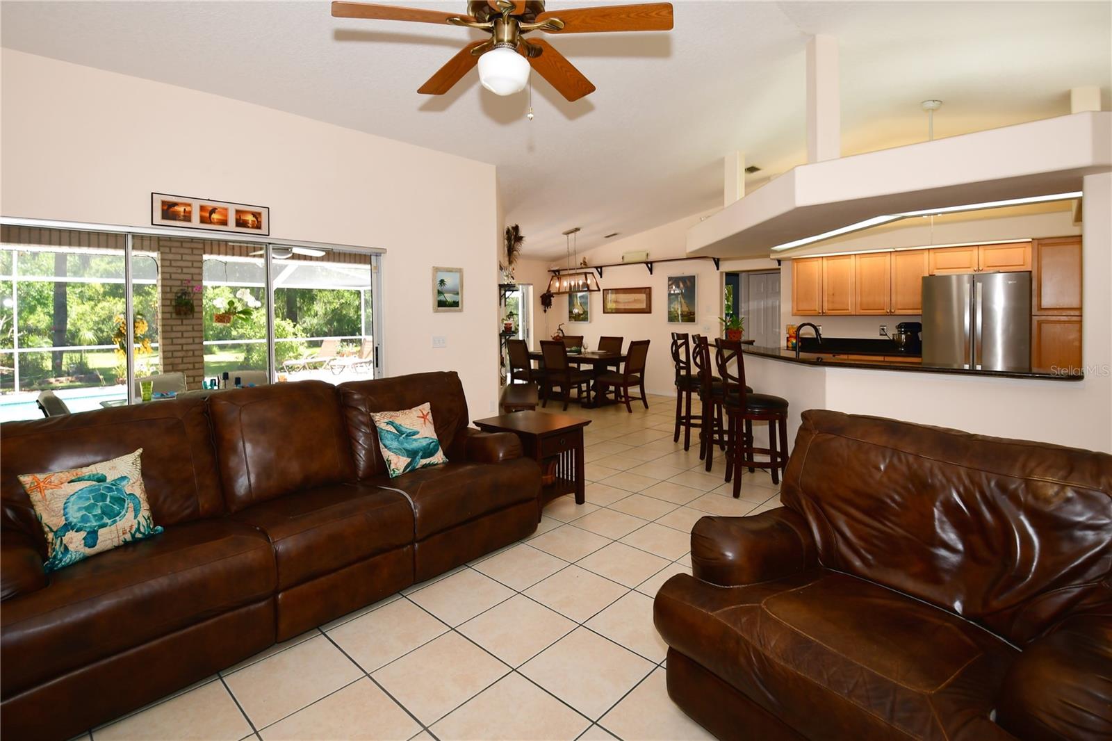 Living Room toward Kitchen and Dining