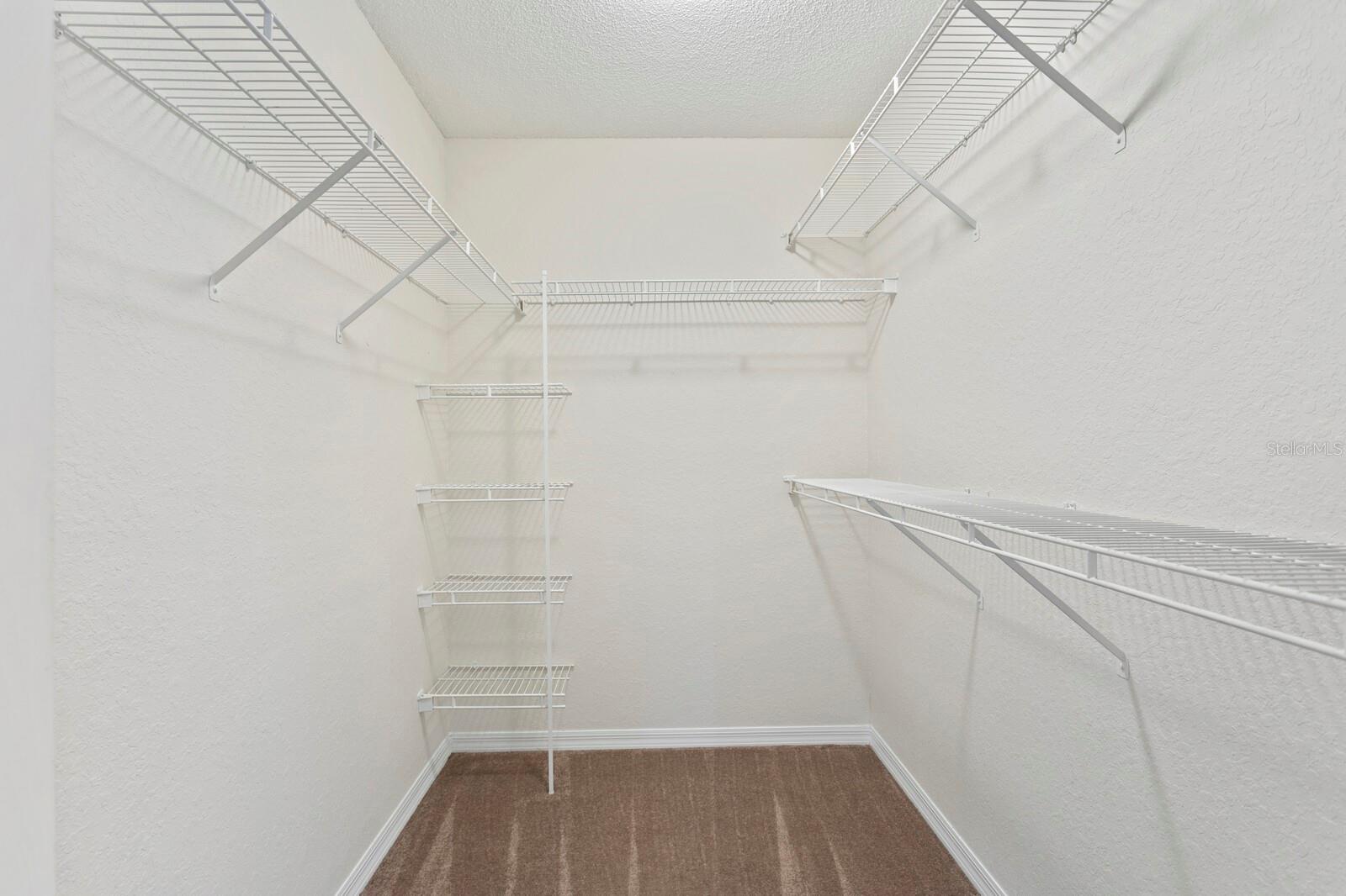 Plenty of storage in the walk-in-closet in the primary suite