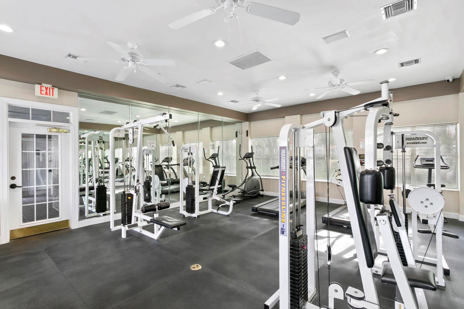 Enjoy working out in your well-appointed community fitness center