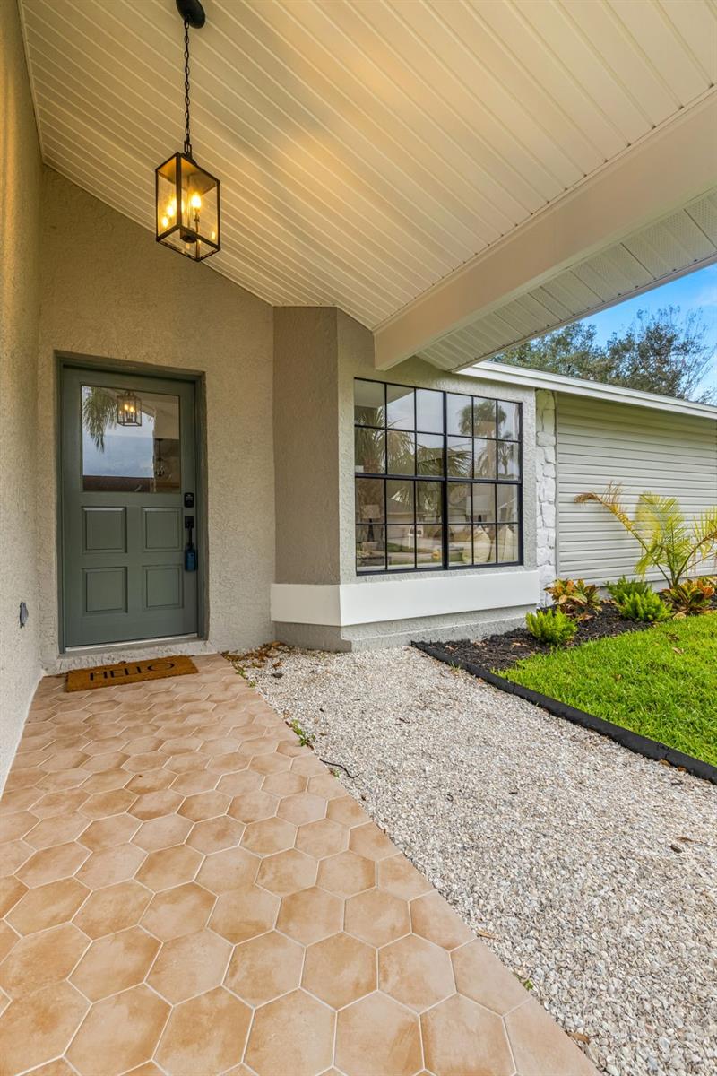 Front tile entryway