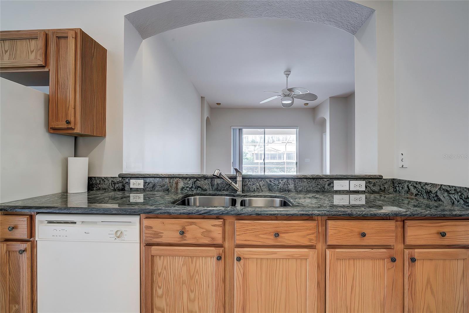 Kitchen with view to Great Room