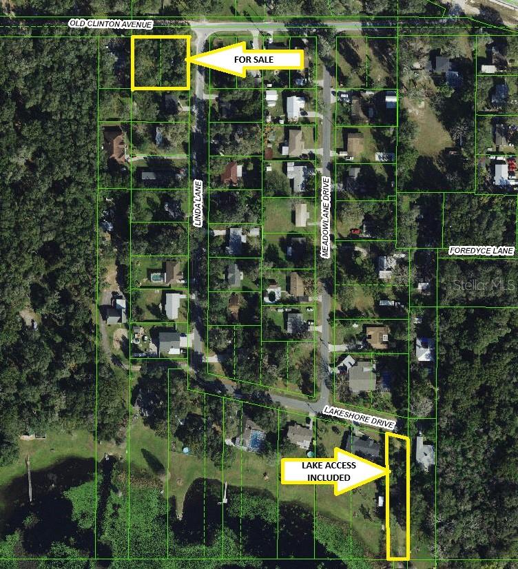 Map to deeded lake access lot