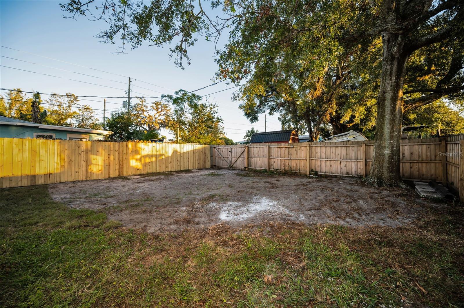 Backyard w/ double gated alley access!