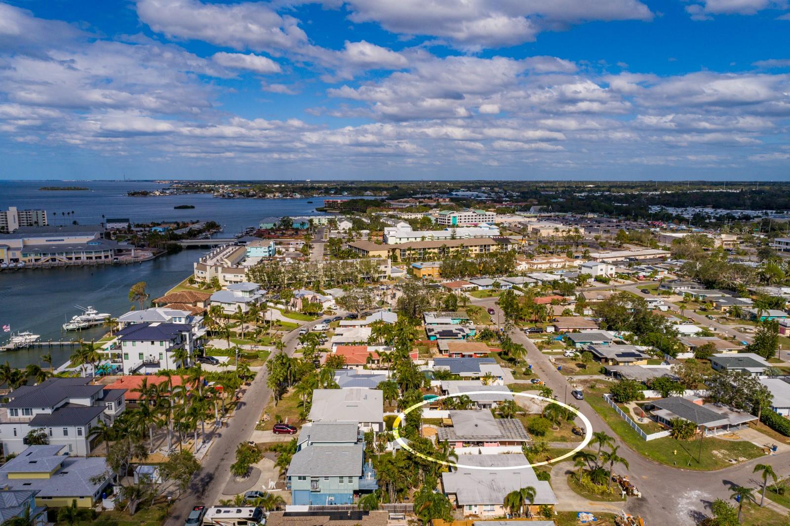 Arial view to the north