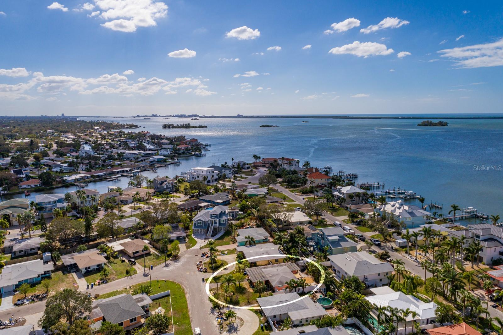 Arial View towards Clearwater Beach