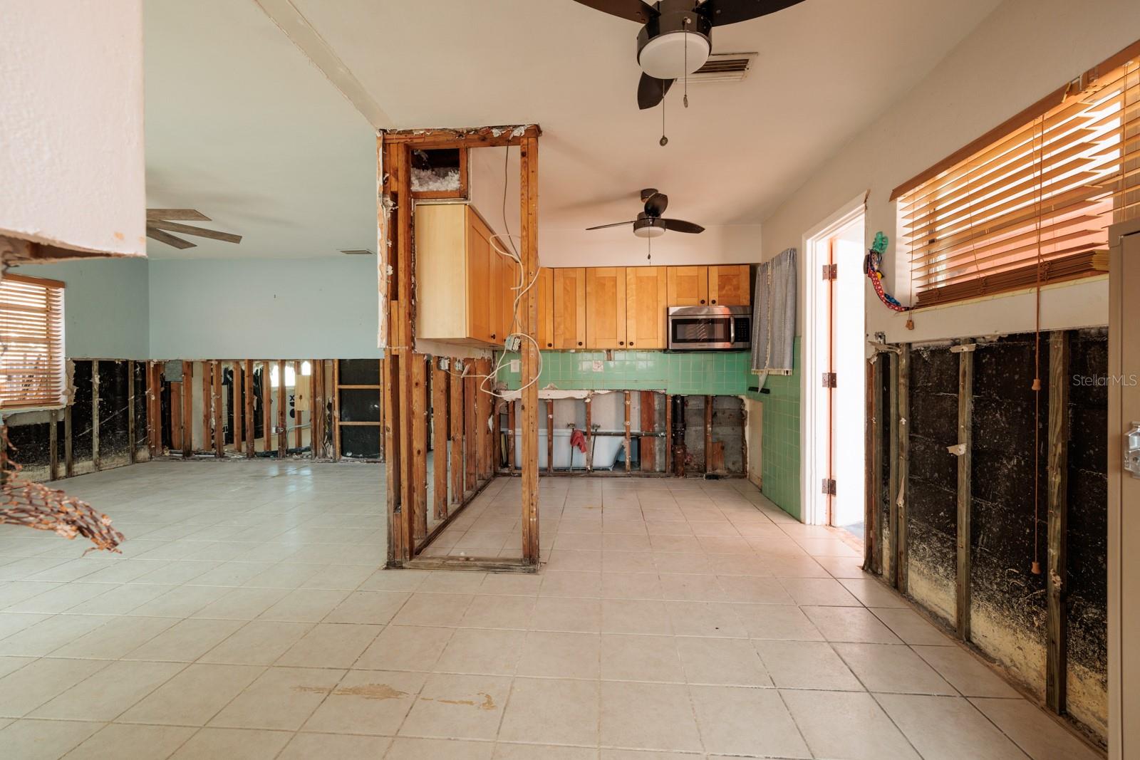 Kitchen and Living Room