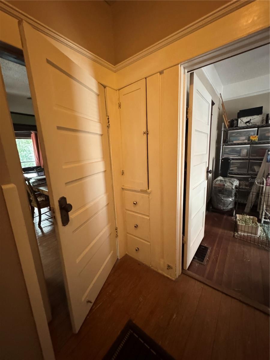 Hall Linen Closet with massive drawers