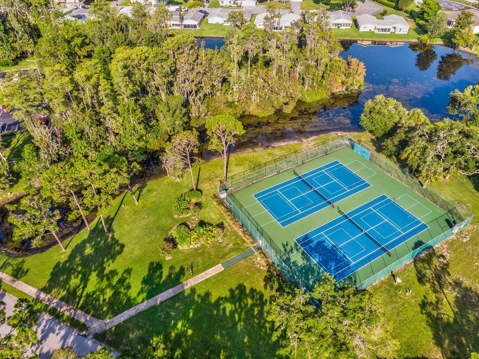 Pickle ball and tennis courts