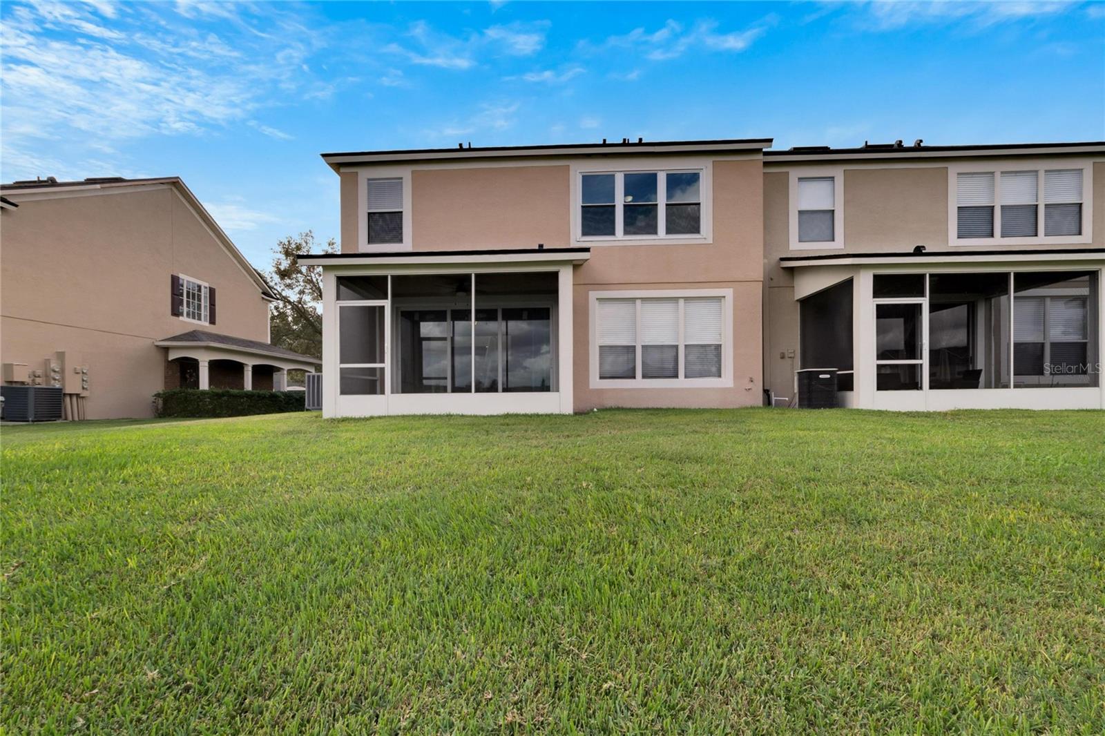 Spacious back yard