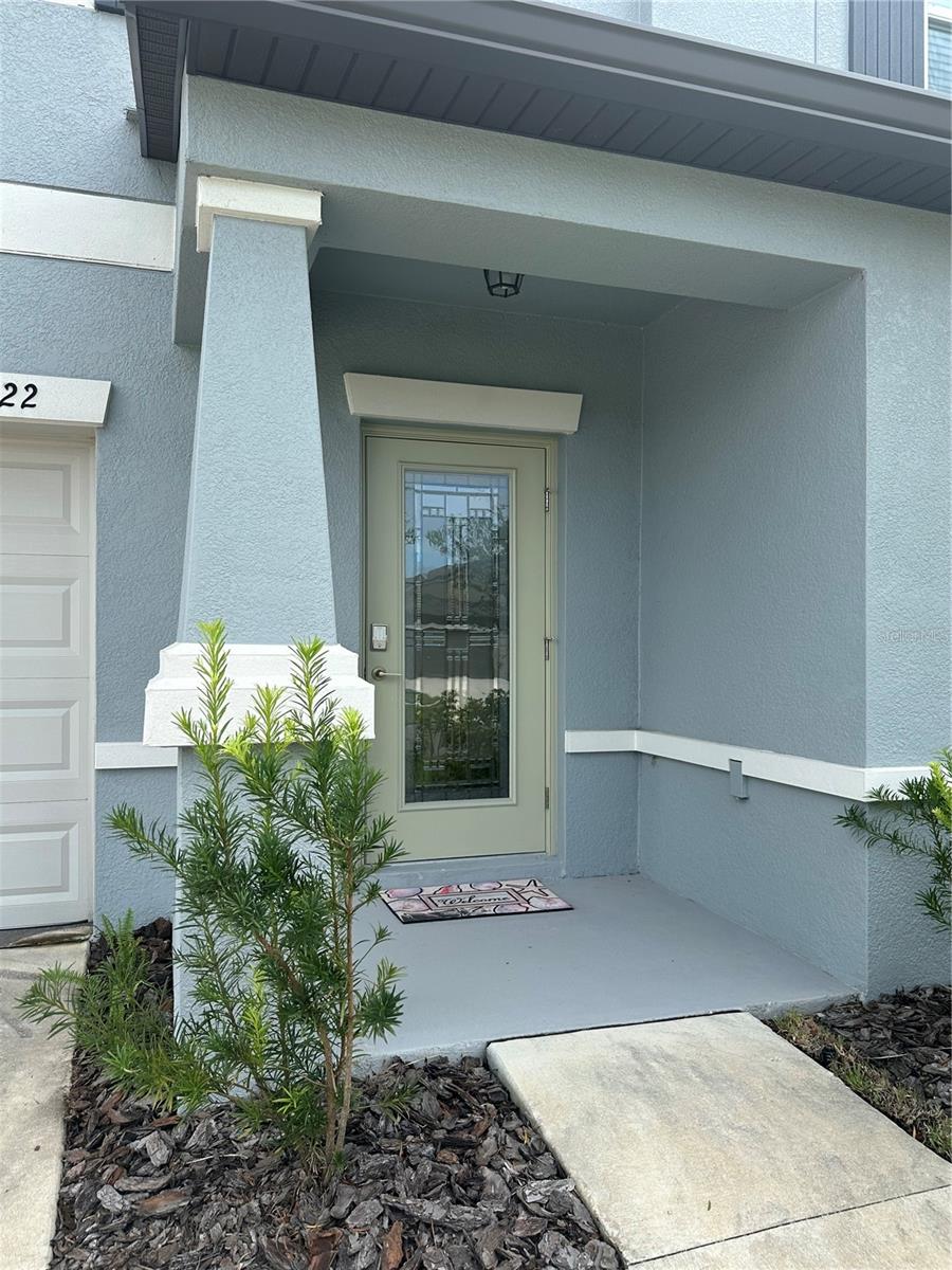 Front Door with glass detail