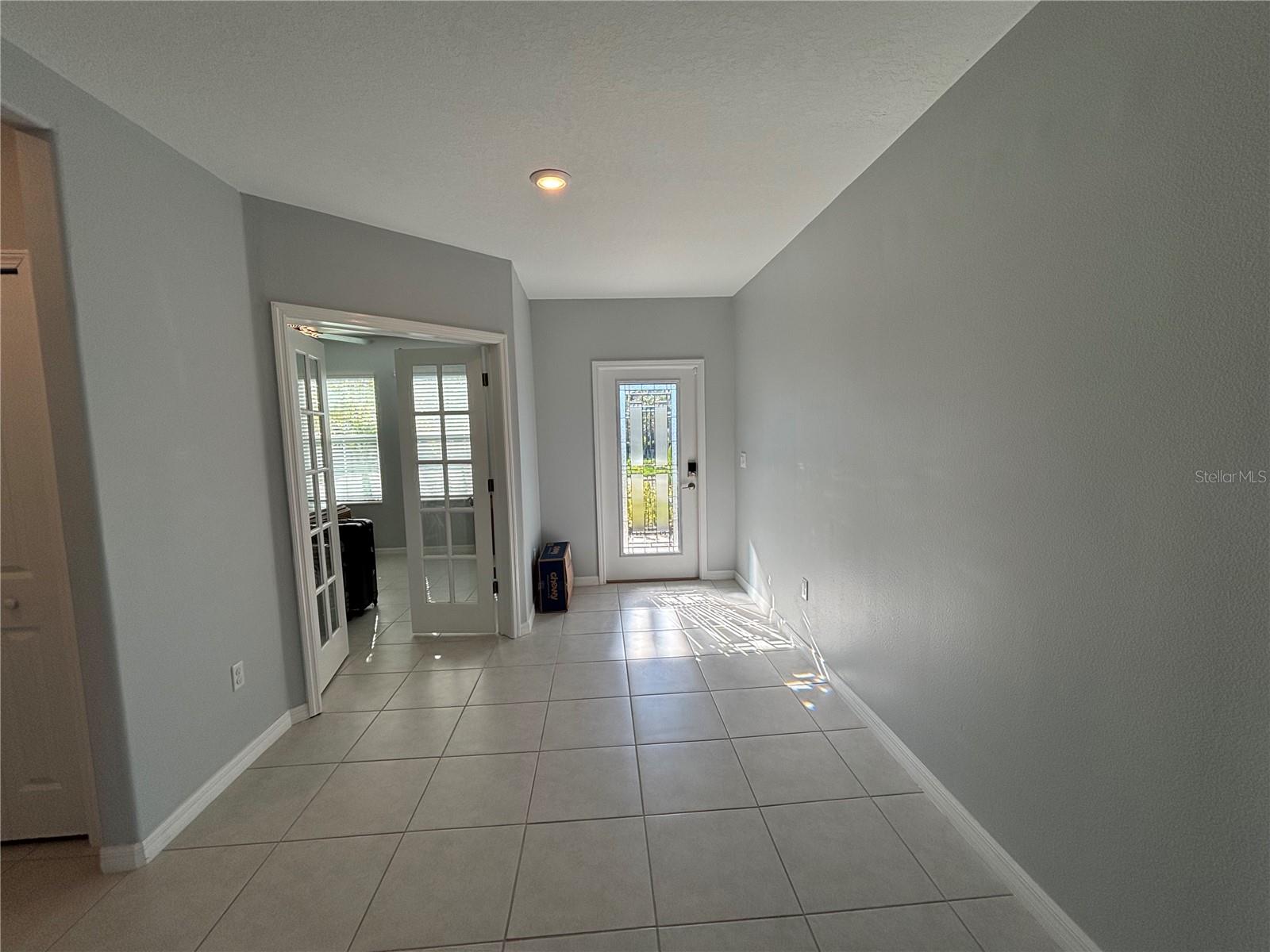 Front Entry with French Doors to office