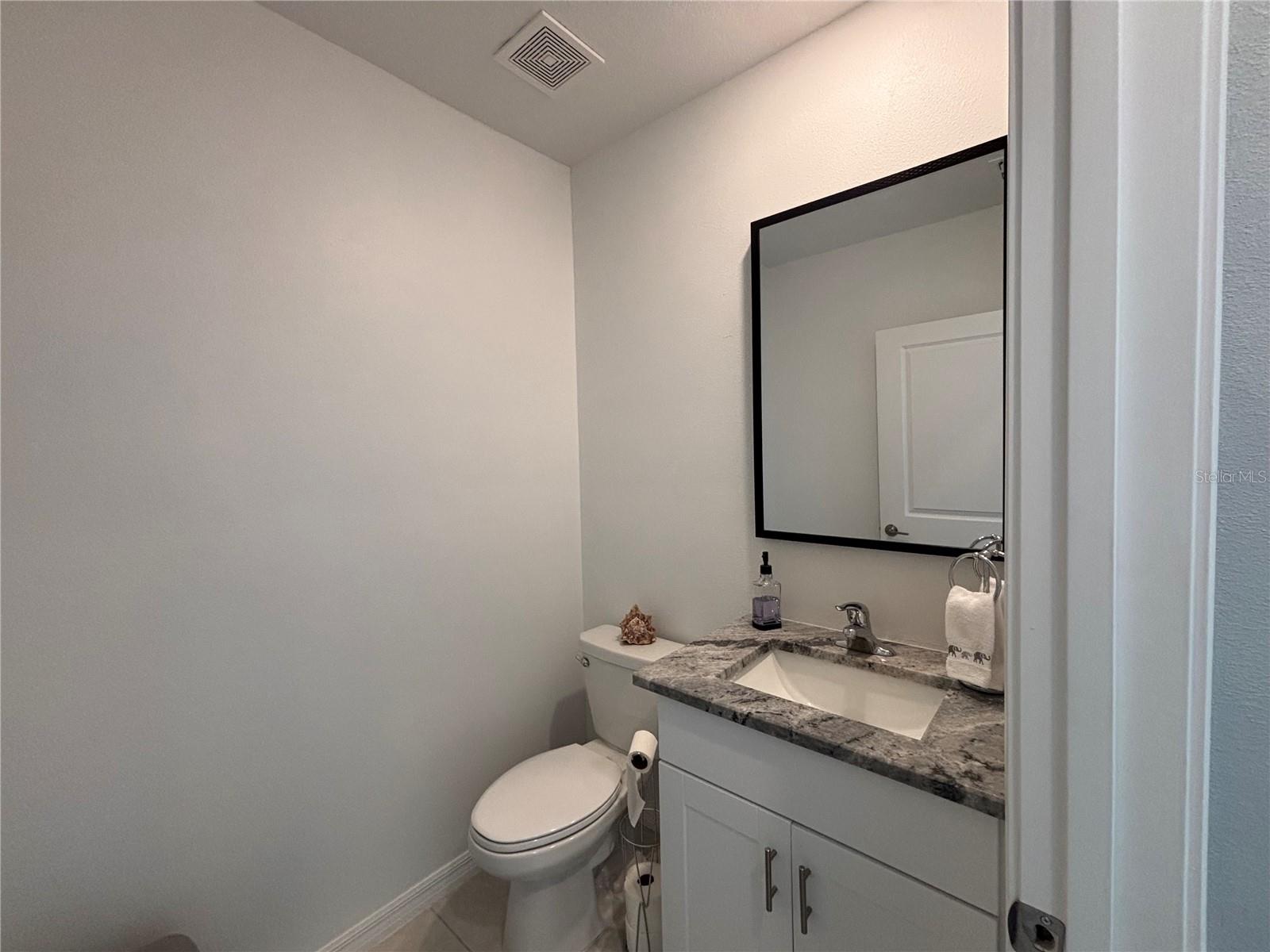 Downstairs half bath