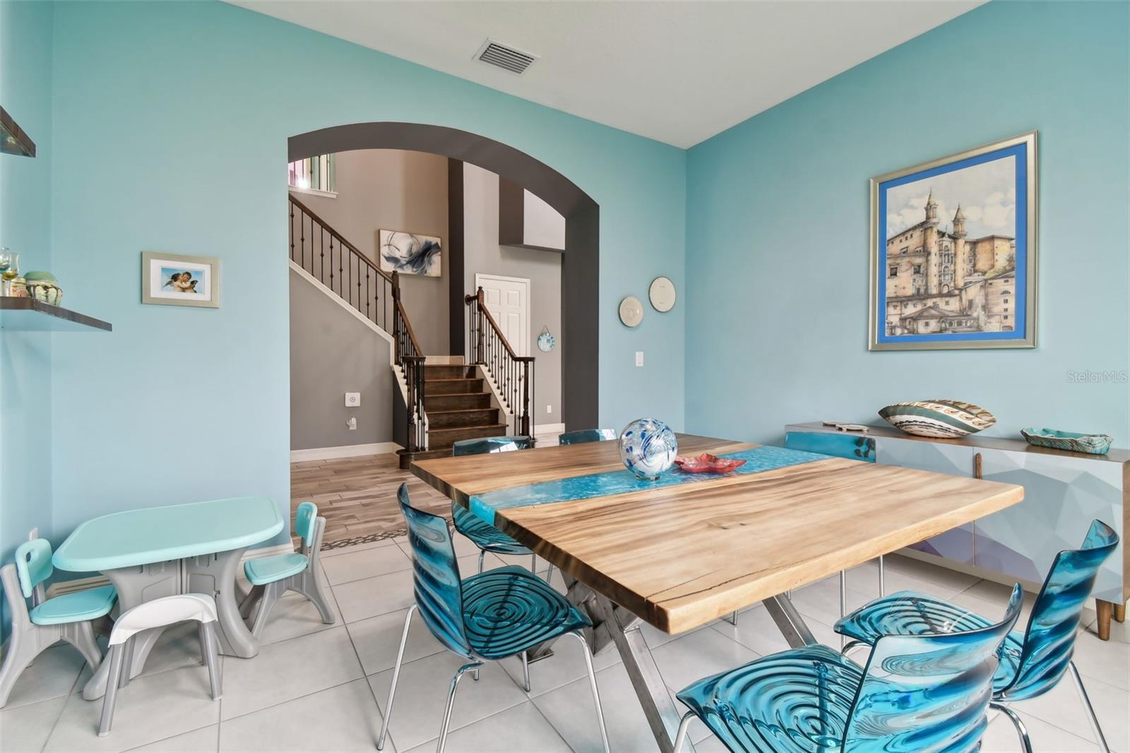 Dining Room w/view of Stairway