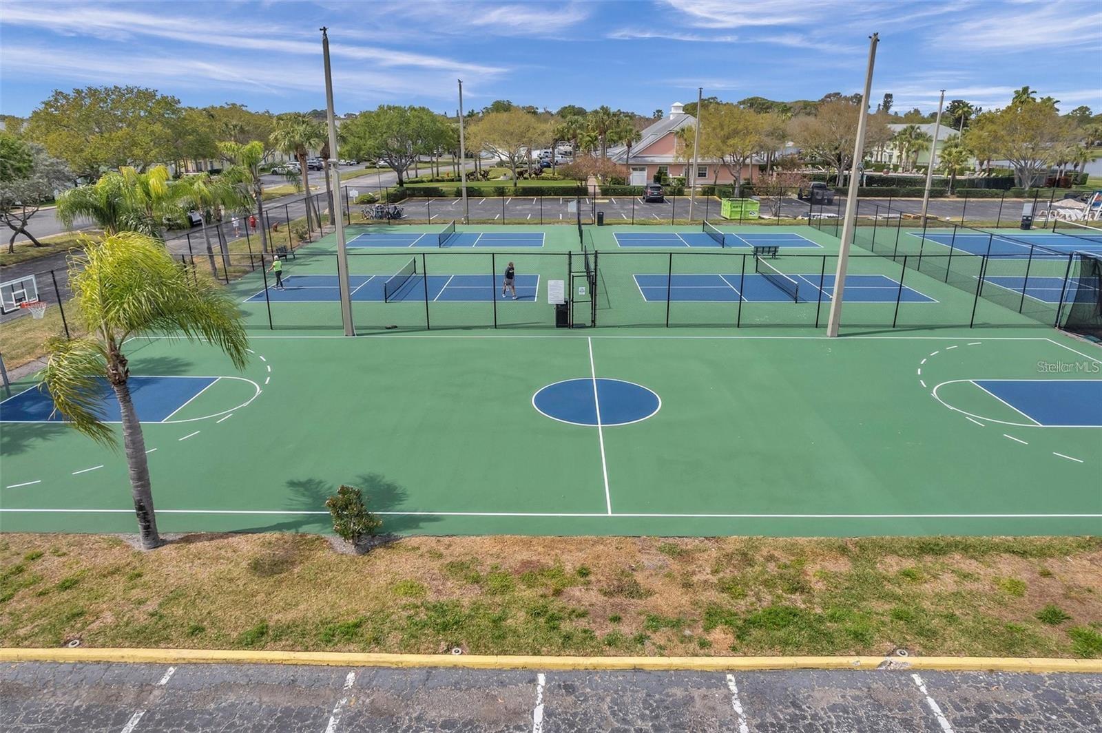 Pickleball and Basketball courts