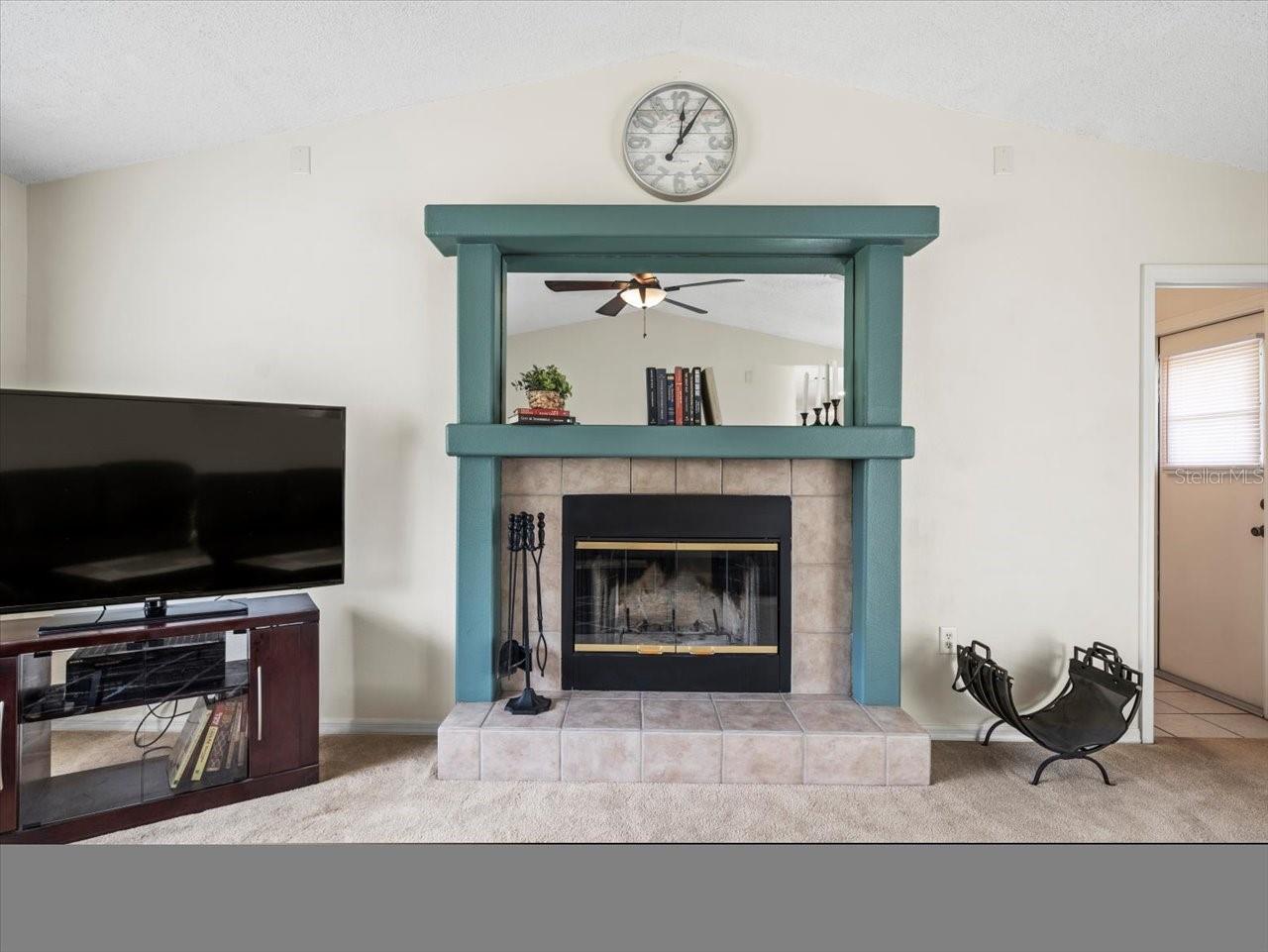 Gorgeous Fireplace and Mantle