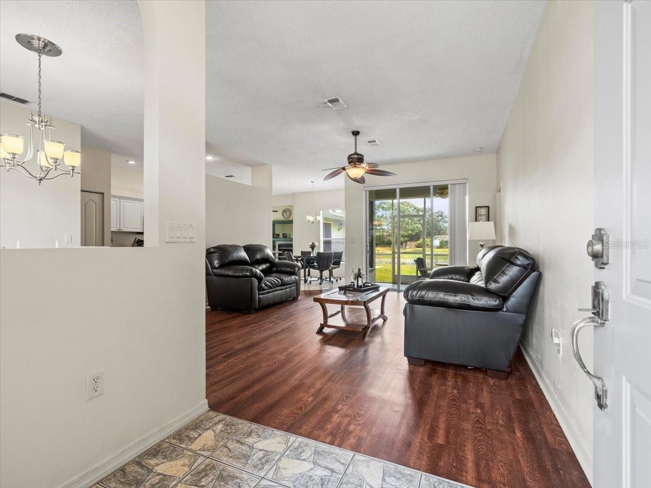 Front Entryway opens into the Living Room