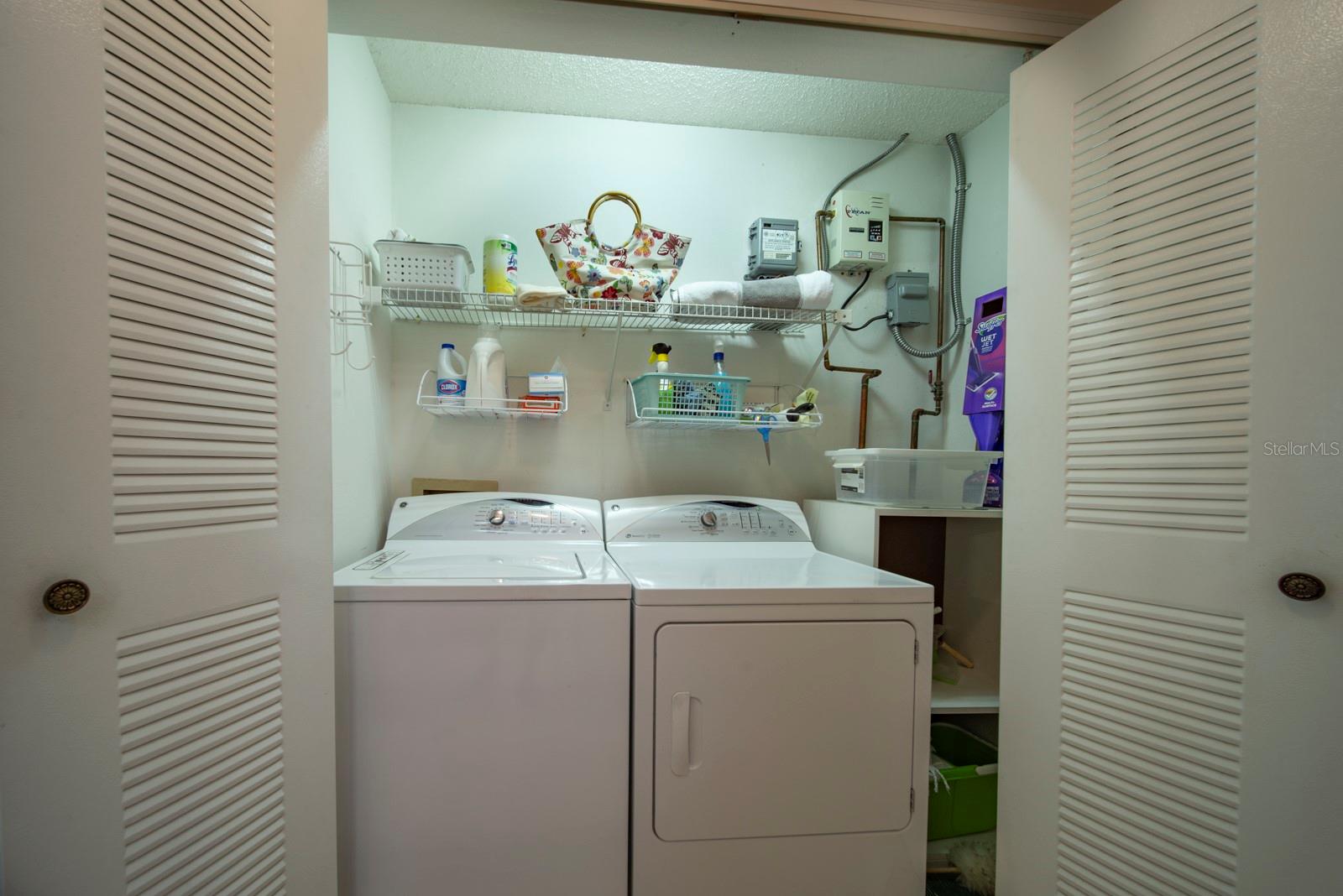 Laundry inside of home