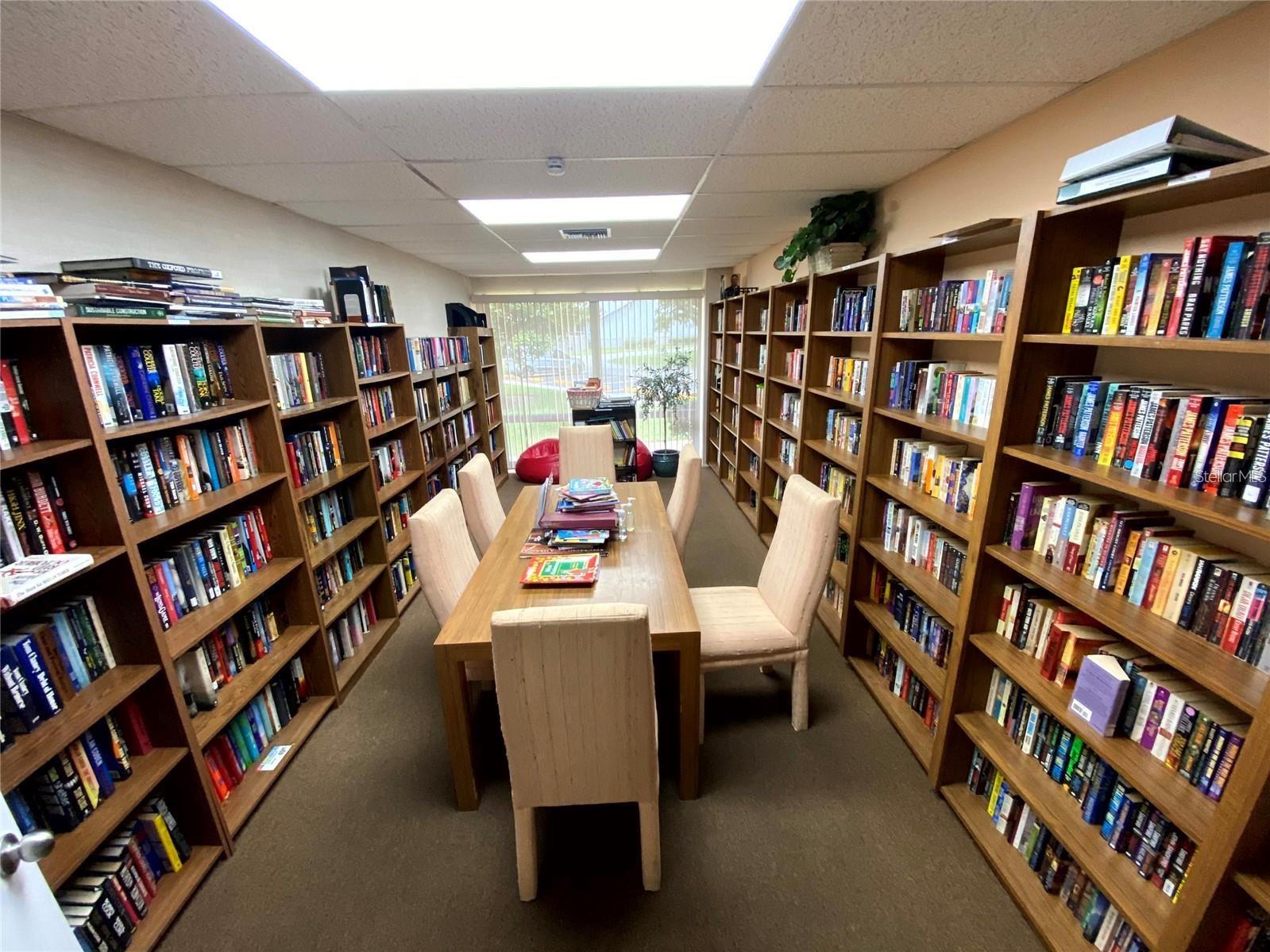 Library at clubhouse