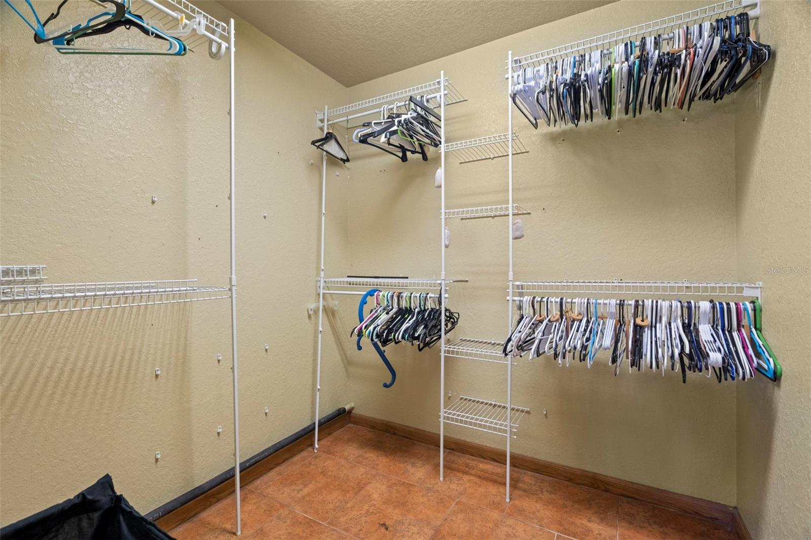 Walk-in closet.