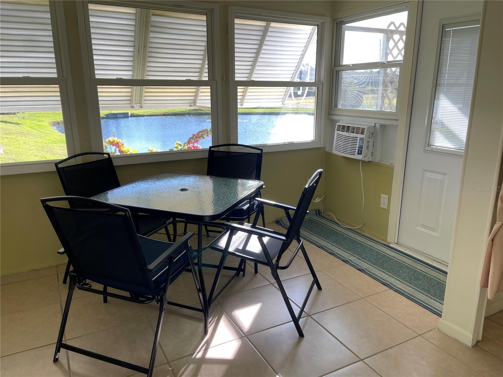 Rear Enclosed porch with A/C