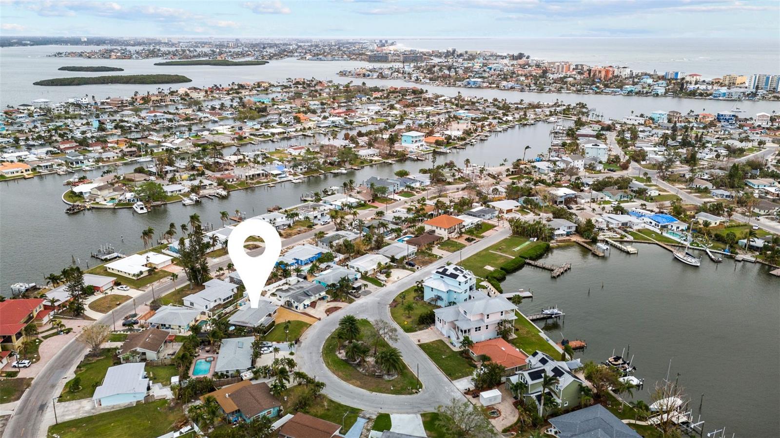 Home with view of Boat Launch to the East