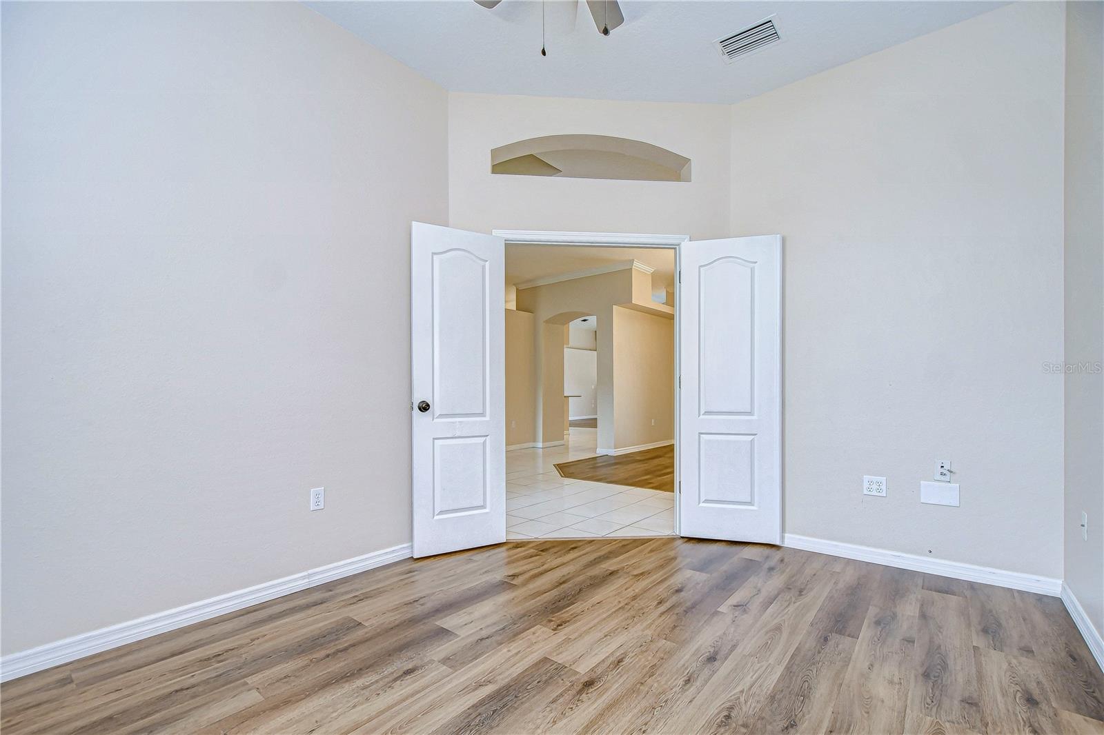 Private office with French doors!