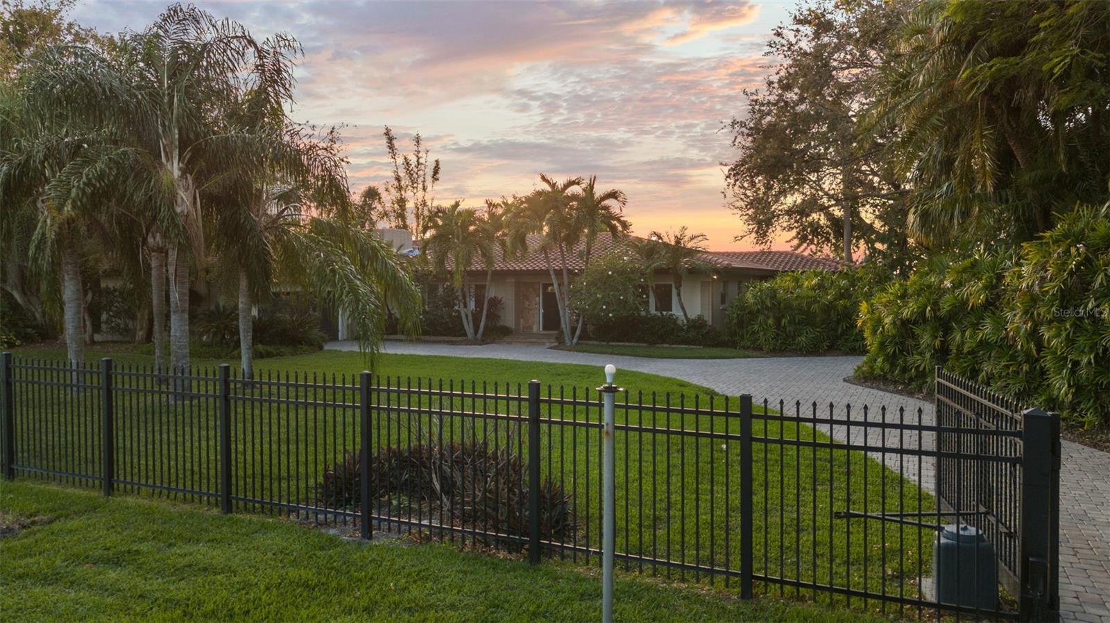 Gated front entrance