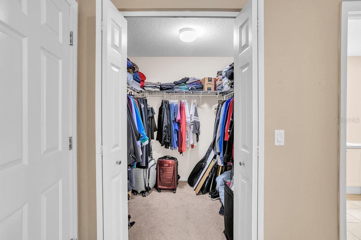 Primary walk-in closet